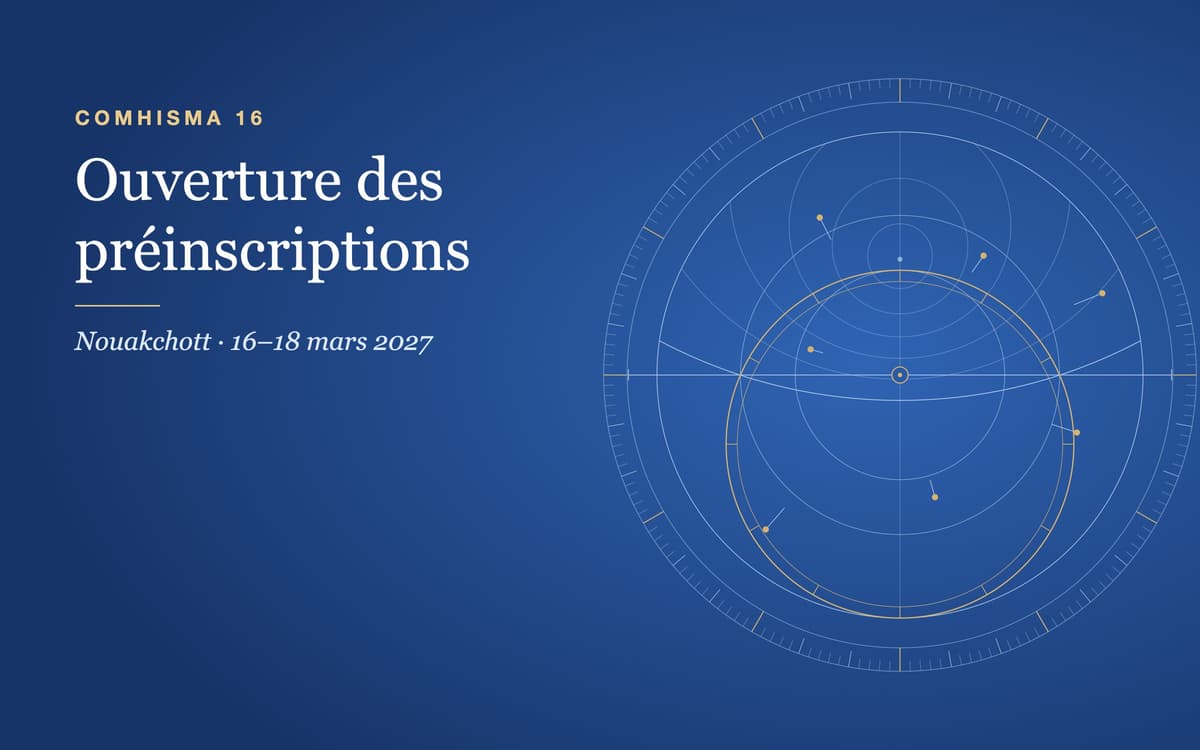 COMHISMA 16 : ouverture des préinscriptions